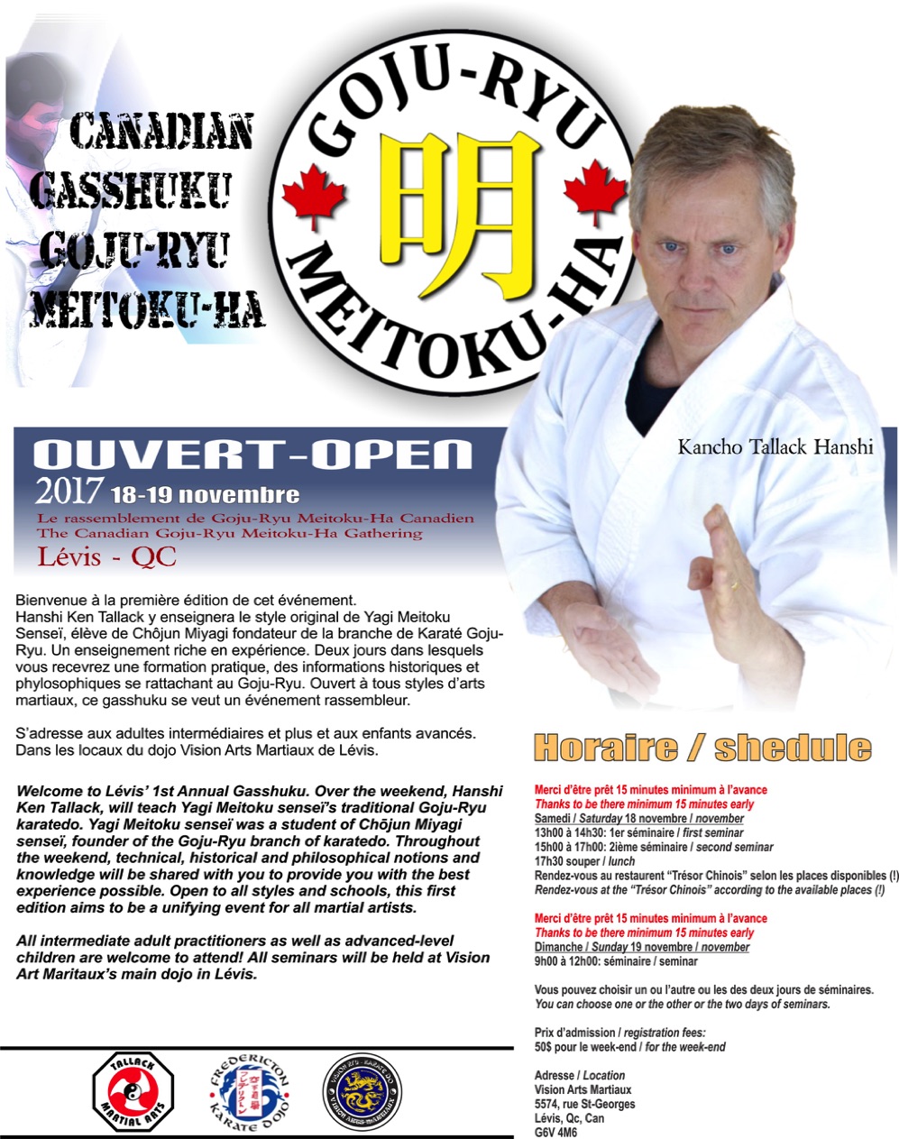 Gasshuku Goju Ryu Canadien